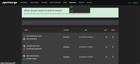 Along with these, you can also stream sports like F1, UFC,. . V2 sportsurge net